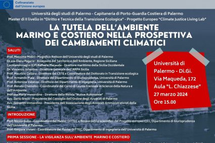 LA TUTELA DELL’AMBIENTE MARINO E COSTIERO NELLA PROSPETTIVA DEI CAMBIAMENTI CLIMATICI.