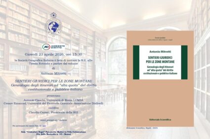 CONVEGNO: Sentieri giuridici per le zone montane (Roma, 23 aprile 2026, ore 15:30 – in presenza e online)